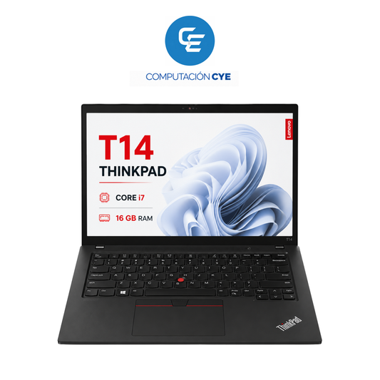 NOTEBOOK THINKPAD CORE I7 T14 16 GB DE RAM Y DISCO SOLIDO