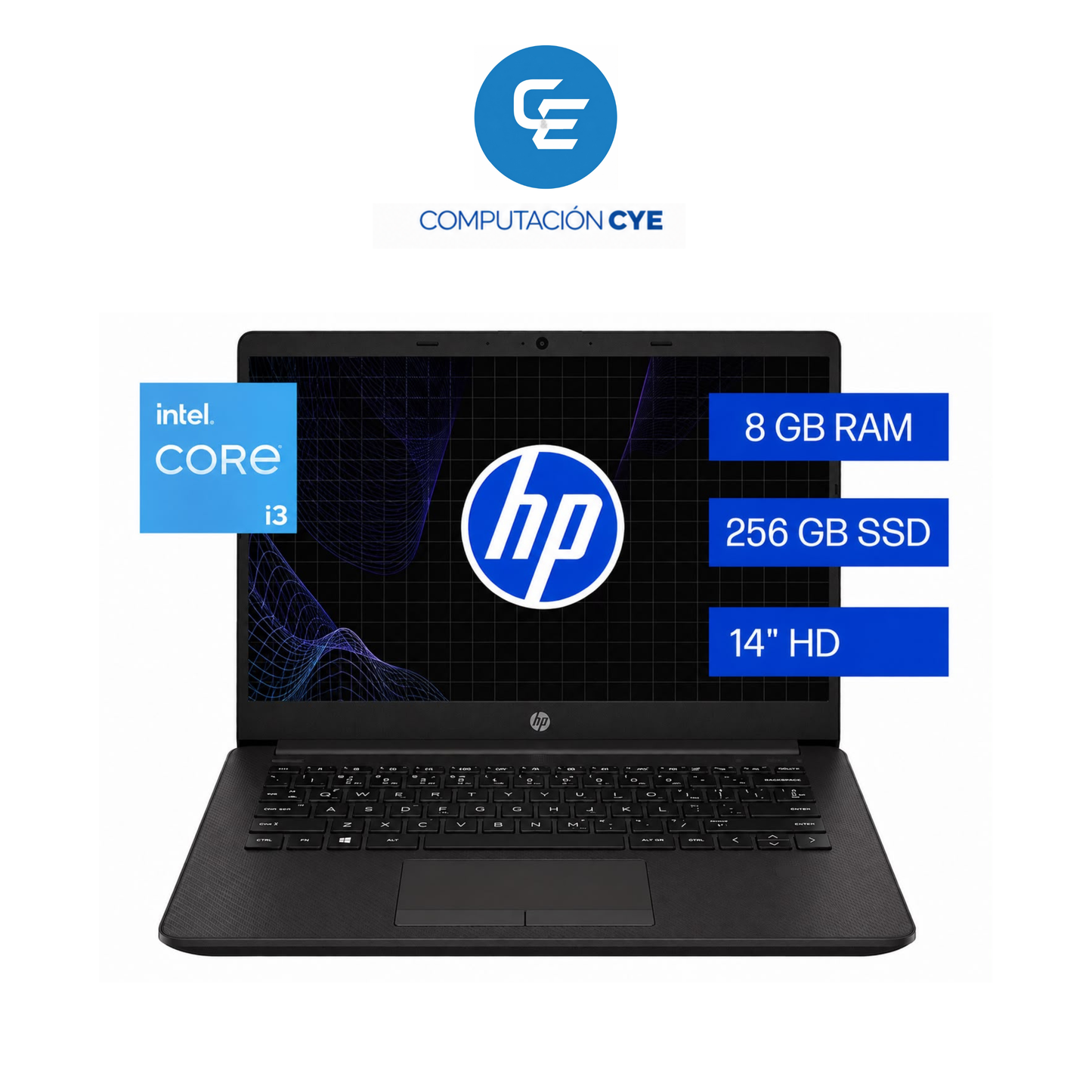 NOTEBOOK HP 240 CORE I3 8GB DE RAM Y 256 DISCO DURO