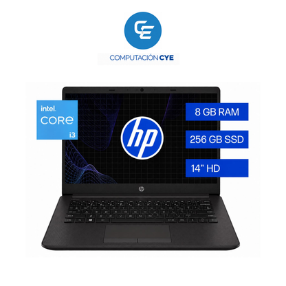 NOTEBOOK HP 240 CORE I3 8GB DE RAM Y 256 DISCO DURO